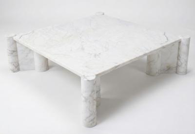 Gae Aulenti Gae Aulenti Jumbo Marble Coffee Table for Knoll International Italy 1970