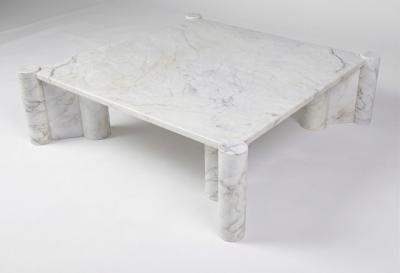 Gae Aulenti Gae Aulenti Jumbo Marble Coffee Table for Knoll International Italy 1970