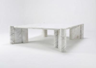 Gae Aulenti Gae Aulenti Jumbo Marble Coffee Table for Knoll International Italy 1970