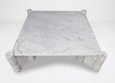 Gae Aulenti Gae Aulenti Jumbo Marble Coffee Table for Knoll International Italy 1970