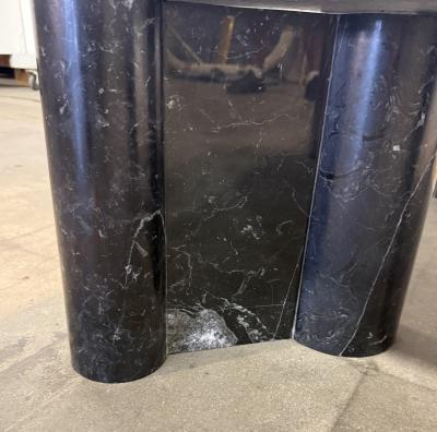 Gae Aulenti Gae Aulenti for Knoll Jumbo Black Marble Coffee Table Italy 1960s