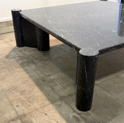 Gae Aulenti Gae Aulenti for Knoll Jumbo Black Marble Coffee Table Italy 1960s