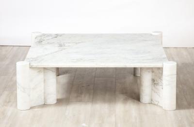 Gae Aulenti Gae Aulenti for Knoll Jumbo Carrara Marble Coffee Table Italy circa 1964