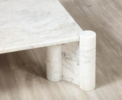 Gae Aulenti Gae Aulenti for Knoll Jumbo Carrara Marble Coffee Table Italy circa 1964