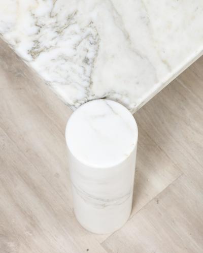 Gae Aulenti Gae Aulenti for Knoll Jumbo Carrara Marble Coffee Table Italy circa 1964