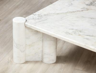 Gae Aulenti Gae Aulenti for Knoll Jumbo Carrara Marble Coffee Table Italy circa 1964