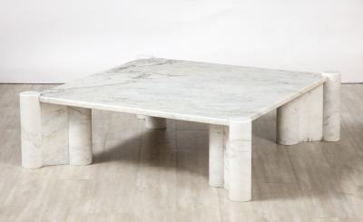 Gae Aulenti Gae Aulenti for Knoll Jumbo Carrara Marble Coffee Table Italy circa 1964