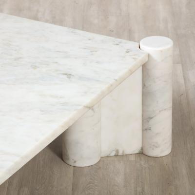 Gae Aulenti Gae Aulenti for Knoll Jumbo Carrara Marble Coffee Table Italy circa 1964