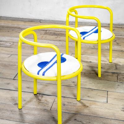 Gae Aulenti Gae Aulenti for Poltronova Set of Four Chairs mod Locus Solus
