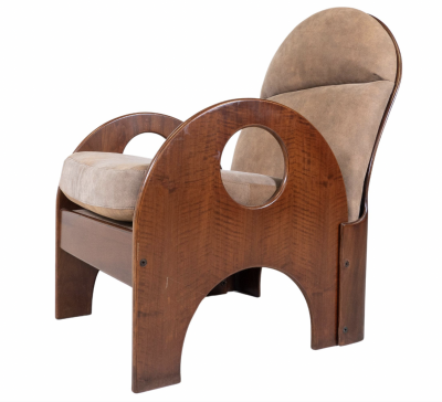 Gae Aulenti Mid Century Arcata Armchair by Gae Aulenti for Poltronova 1960s