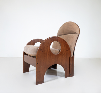 Gae Aulenti Mid Century Arcata Armchair by Gae Aulenti for Poltronova 1960s
