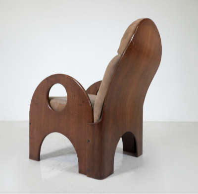 Gae Aulenti Mid Century Arcata Armchair by Gae Aulenti for Poltronova 1960s