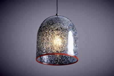 Gae Aulenti Neverino Murano Glass Pendant Lamp by Gae Aulenti for Vistosi