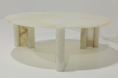Gae Aulenti Onyx Cocktail Table in Gae Aulenti Style