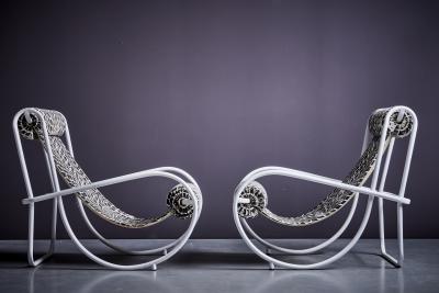 Gae Aulenti Pair of Gae Aulenti Lounge Chairs curated by Michael Sailstorfer