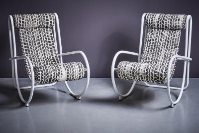 Gae Aulenti Pair of Gae Aulenti Lounge Chairs curated by Michael Sailstorfer
