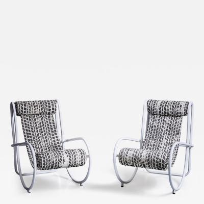 Gae Aulenti Pair of Gae Aulenti Lounge Chairs curated by Michael Sailstorfer