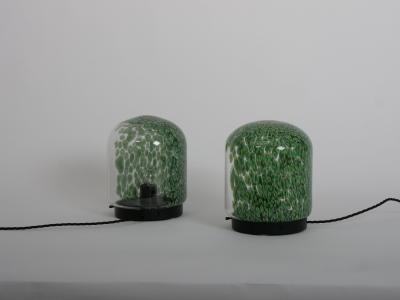 Gae Aulenti Pair of Gae Aulenti Neverrino table lamps for Vistosi Italy c1960