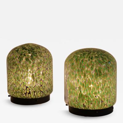 Gae Aulenti Pair of Gae Aulenti Neverrino table lamps for Vistosi Italy c1960