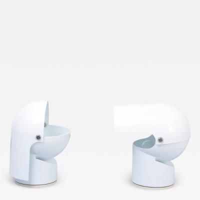 Gae Aulenti Pair of white Gae Aulenti Pileino desk lamps for Artemide