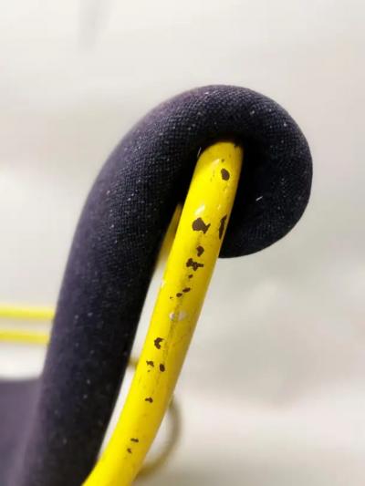 Gae Aulenti Rare Design Mid Century Rocking Chair Lounge Chair Attr to Gae Aulenti