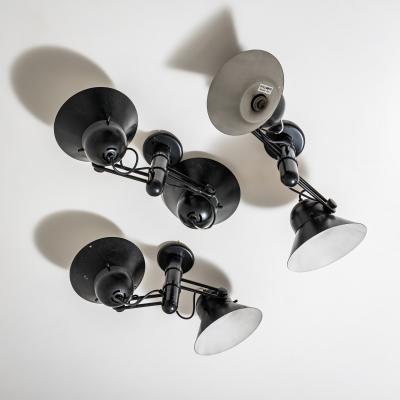 Gae Aulenti Three Wall Lamps Model 6755 by Gae Aulenti for Stilnovo Designed in 1978