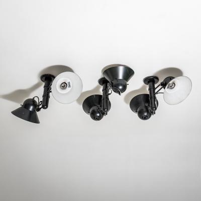 Gae Aulenti Three Wall Lamps Model 6755 by Gae Aulenti for Stilnovo Designed in 1978
