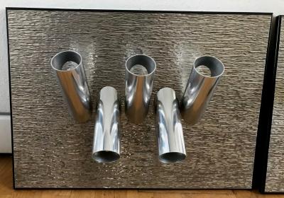 Gaetano Missaglia Pair of Light Panels Wall Lights