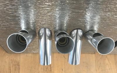 Gaetano Missaglia Pair of Light Panels Wall Lights