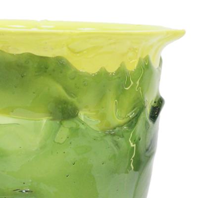 Gaetano Pesce Contemporary Pink and Green Resin Vase from the Fish Collection by Gaetano Pesce