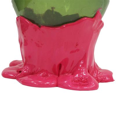 Gaetano Pesce Contemporary Pink and Green Resin Vase from the Fish Collection by Gaetano Pesce