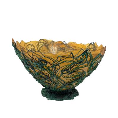 Gaetano Pesce Large Gaetano Pesce Sculpted Resin Center piece Bowl Mark Gaetano Pesce
