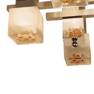 Gaetano Sciolari 1970S GAETANO SCIOLARI CEILING LIGHT FOR MAZZEGA