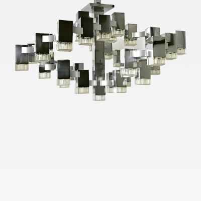 Gaetano Sciolari 37 Light Cubic Ceiling Fixture by Gaetano Sciolari