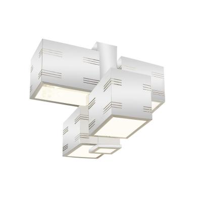 Gaetano Sciolari Cubist Chrome Chandelier 1960s