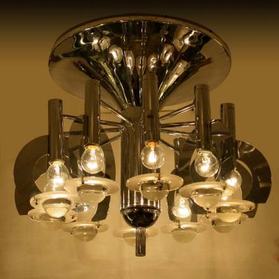 Gaetano Sciolari FLASH MOUNT CEILING LIGHT BY GAETANO SCIOLARI 1970S