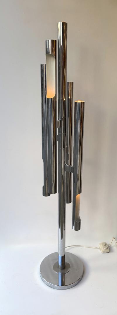 Gaetano Sciolari Floor Lamp Organ by Gaetano Sciolari Italy 1970s