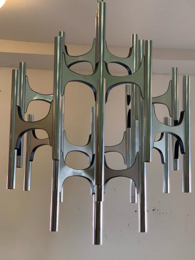 Gaetano Sciolari GAETANO SCIOLARI MODERNIST CHANDELIER