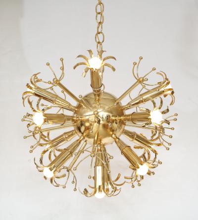 Gaetano Sciolari Gaetano Sciolari Brass Sputnik Chandelier Italy circa 1960