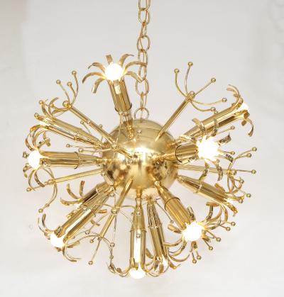 Gaetano Sciolari Gaetano Sciolari Brass Sputnik Chandelier Italy circa 1960