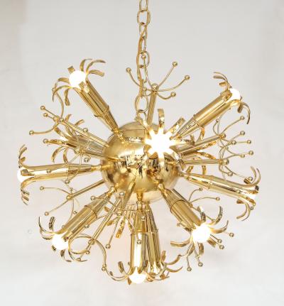 Gaetano Sciolari Gaetano Sciolari Brass Sputnik Chandelier Italy circa 1960