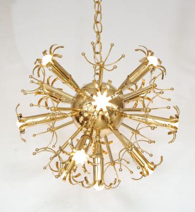 Gaetano Sciolari Gaetano Sciolari Brass Sputnik Chandelier Italy circa 1960