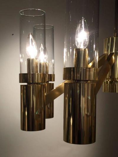 Gaetano Sciolari Gaetano Sciolari Chandelier Glass Eight Arm