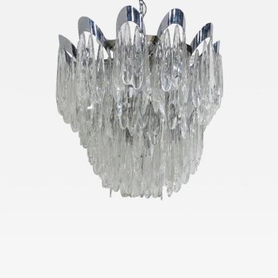 Gaetano Sciolari Gaetano Sciolari Chrome and Crystal chandelier
