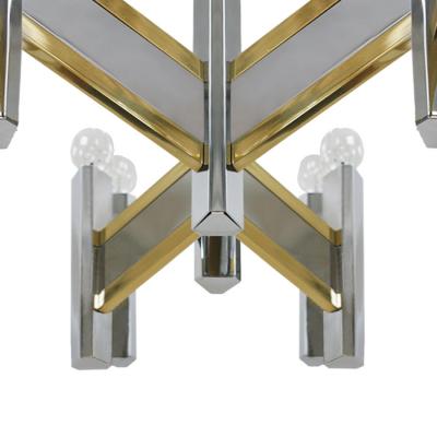 Gaetano Sciolari Gaetano Sciolari Mid Century Modern Italian Concorde Chandelier