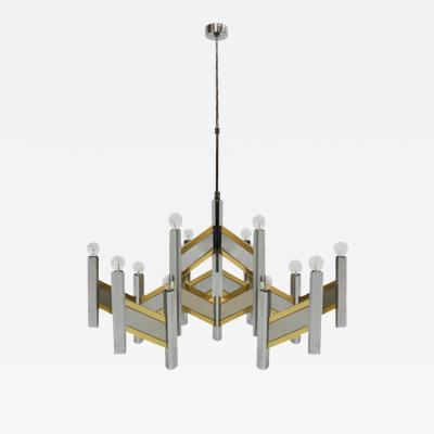 Gaetano Sciolari Gaetano Sciolari Mid Century Modern Italian Concorde Chandelier