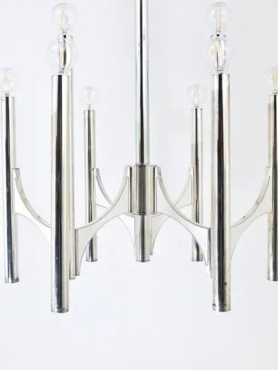 Gaetano Sciolari Gaetano Sciolari Sirius Silver Plated Mid Century Chandelier Lightolier Italy