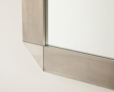 Gaetano Sciolari Gaetano Sciolari for Valenti Chrome Square Mirror Italy circa 1970
