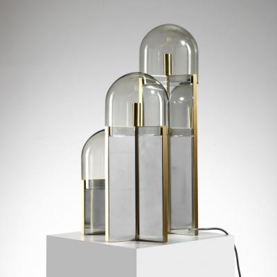 Gaetano Sciolari Getano Sciolari Glass Table Lamp 1970