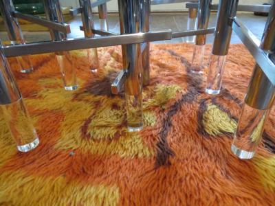 Gaetano Sciolari Gorgeous Gaetano Sciolari 1970s Chrome and Lucite Chandelier Midcentury